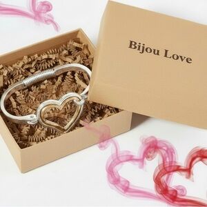 Silver Heart Charm Bracelet